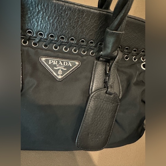 PRADA Handbag with Laced Sides - Picture 3 of 12